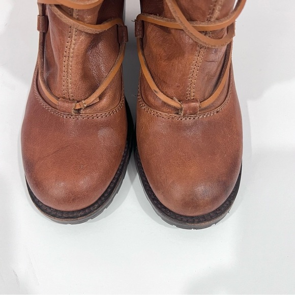 Freebird Genuine Leather Boho Strappy Floppy Jumpn Ankle Block Heel Boots - Picture 10 of 13